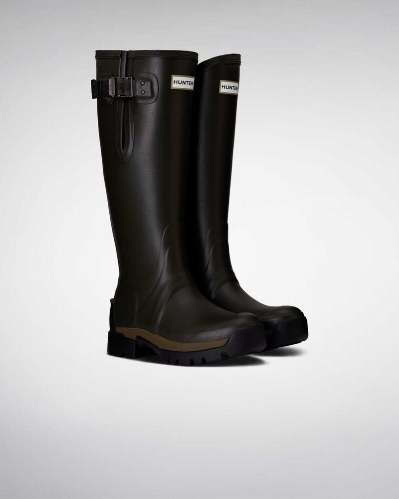 Galochas Hunter Balmoral Side Adjustable 3mm Neoprene Feminino Verde Oliva | 437008464