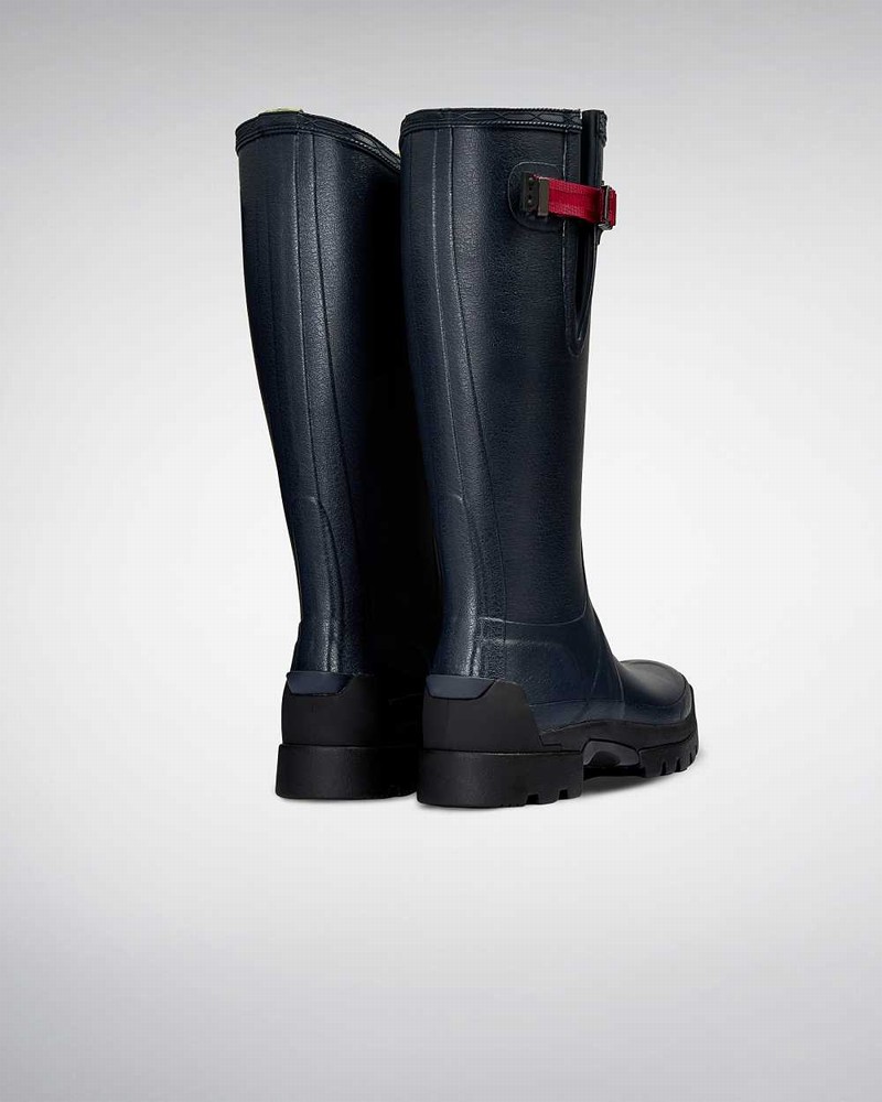 Galochas Hunter Balmoral Side Adjustable 3mm Neoprene Feminino Azul Marinho | 345938948