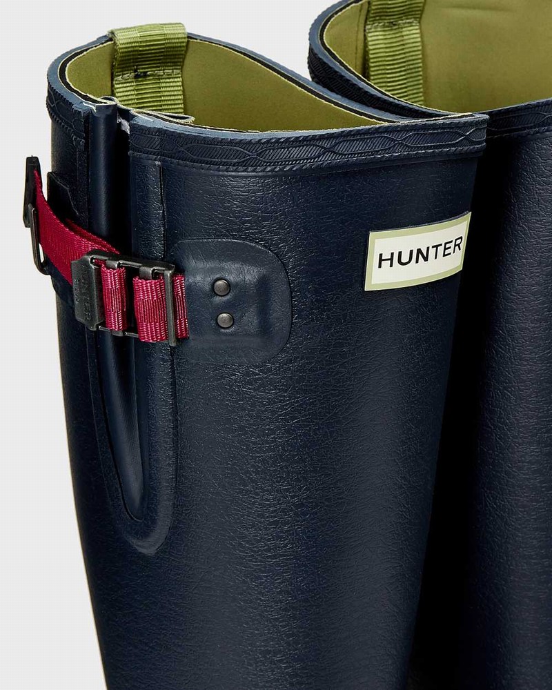 Galochas Hunter Balmoral Side Adjustable 3mm Neoprene Feminino Azul Marinho | 345938948