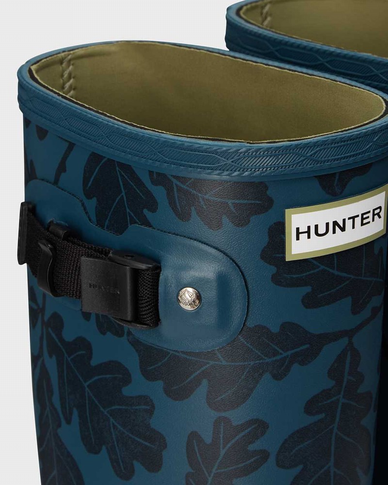 Galochas Hunter National Trust Print Norris Field Feminino Azuis | 922863135
