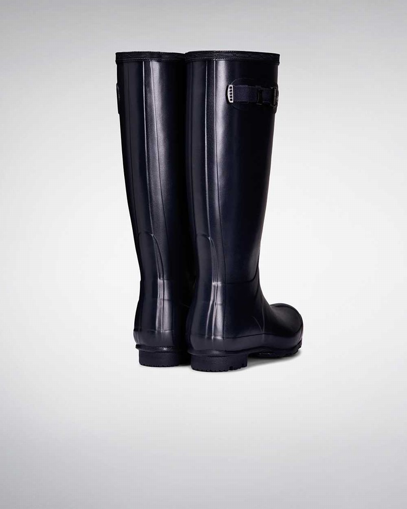 Galochas Hunter Norris Field Feminino Azul Marinho | 157292432