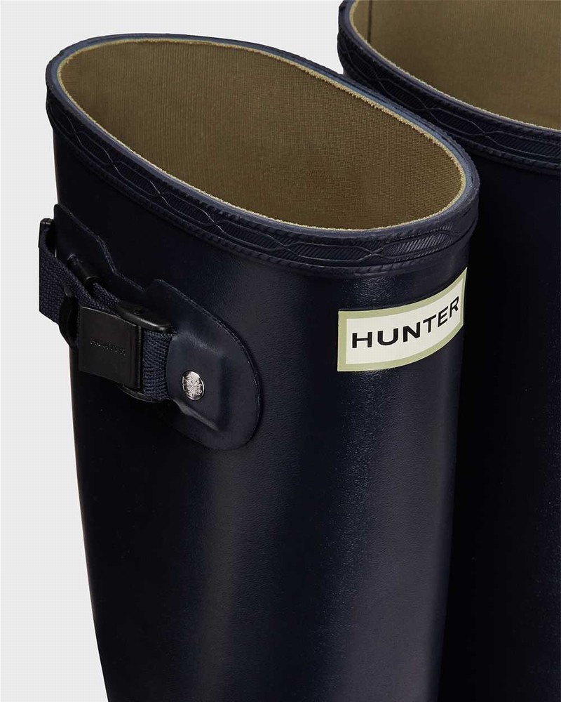 Galochas Hunter Norris Field Feminino Azul Marinho | 157292432