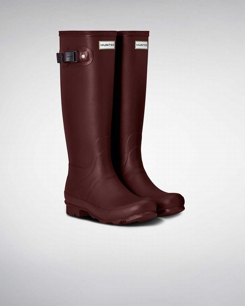 Galochas Hunter Norris Field Feminino Bordeaux | 615478543