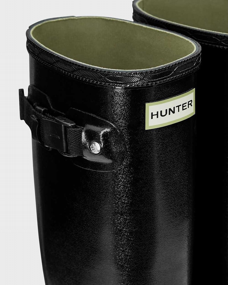 Galochas Hunter Norris Field Feminino Pretas | 671185715