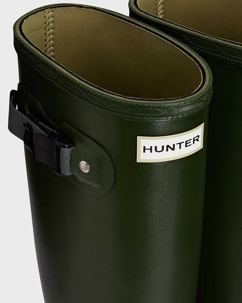 Galochas Hunter Norris Field Neoprene Lined Feminino Verdes | 766139615