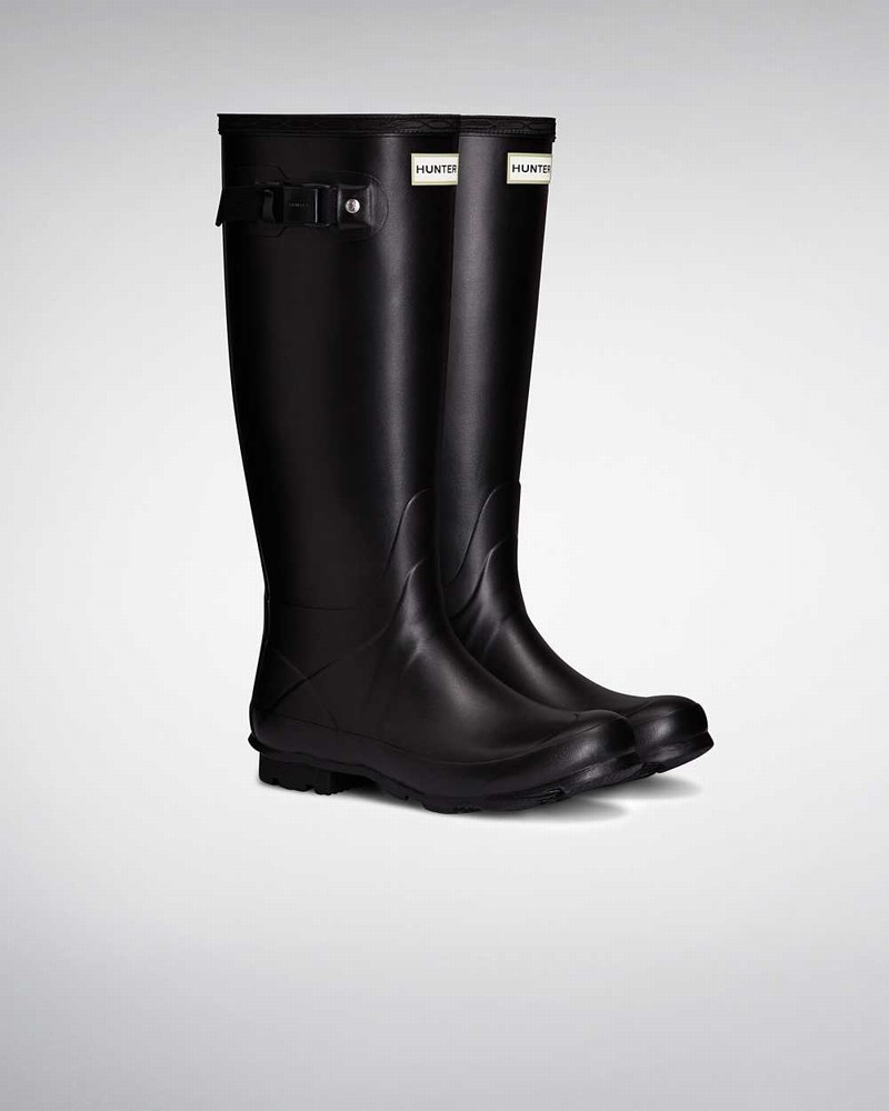 Galochas Hunter Norris Field Neoprene Lined Feminino Pretas | 613701746