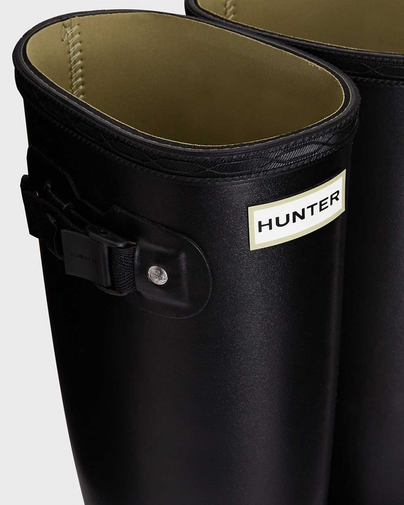 Galochas Hunter Norris Field Neoprene Lined Feminino Pretas | 613701746