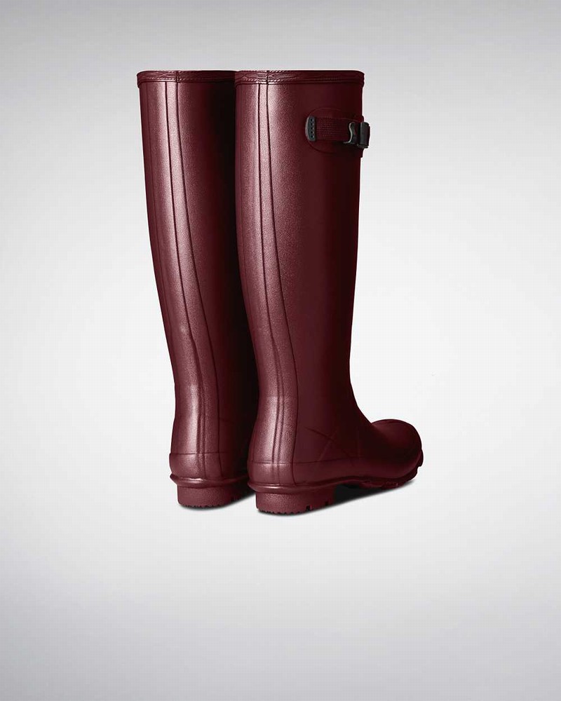 Galochas Hunter Norris Field Neoprene Lined Feminino Bordeaux | 401905911