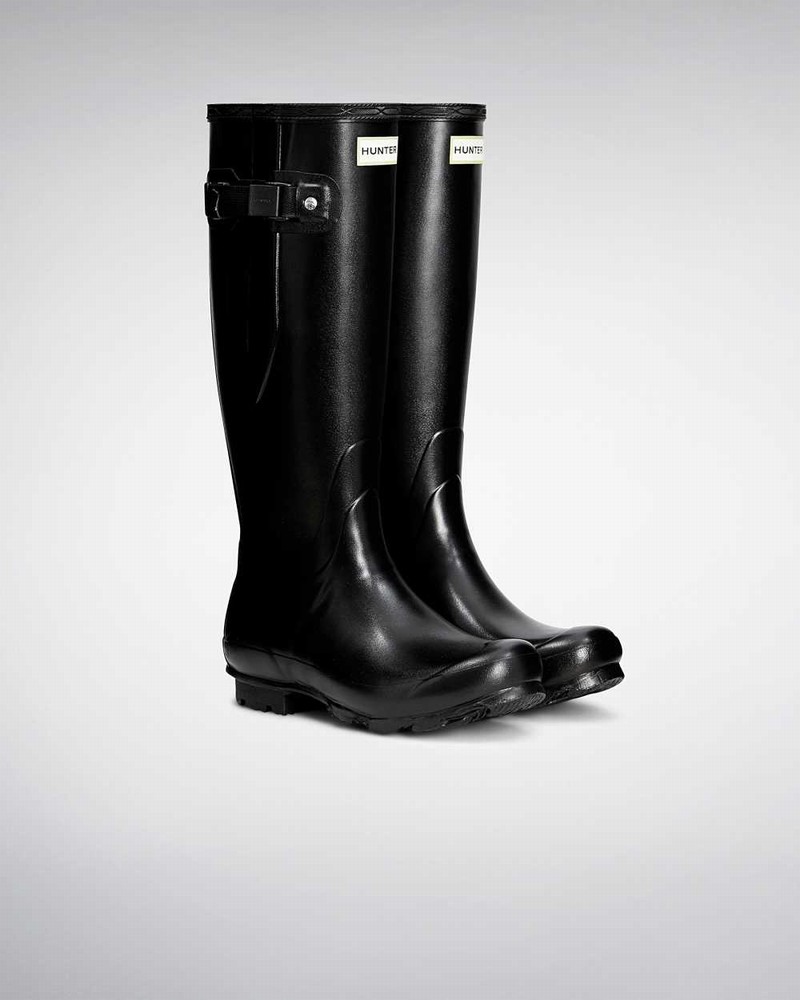 Galochas Hunter Norris Field Side Adjustable Feminino Pretas | 131434673