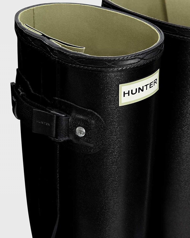 Galochas Hunter Norris Field Side Adjustable Feminino Pretas | 131434673