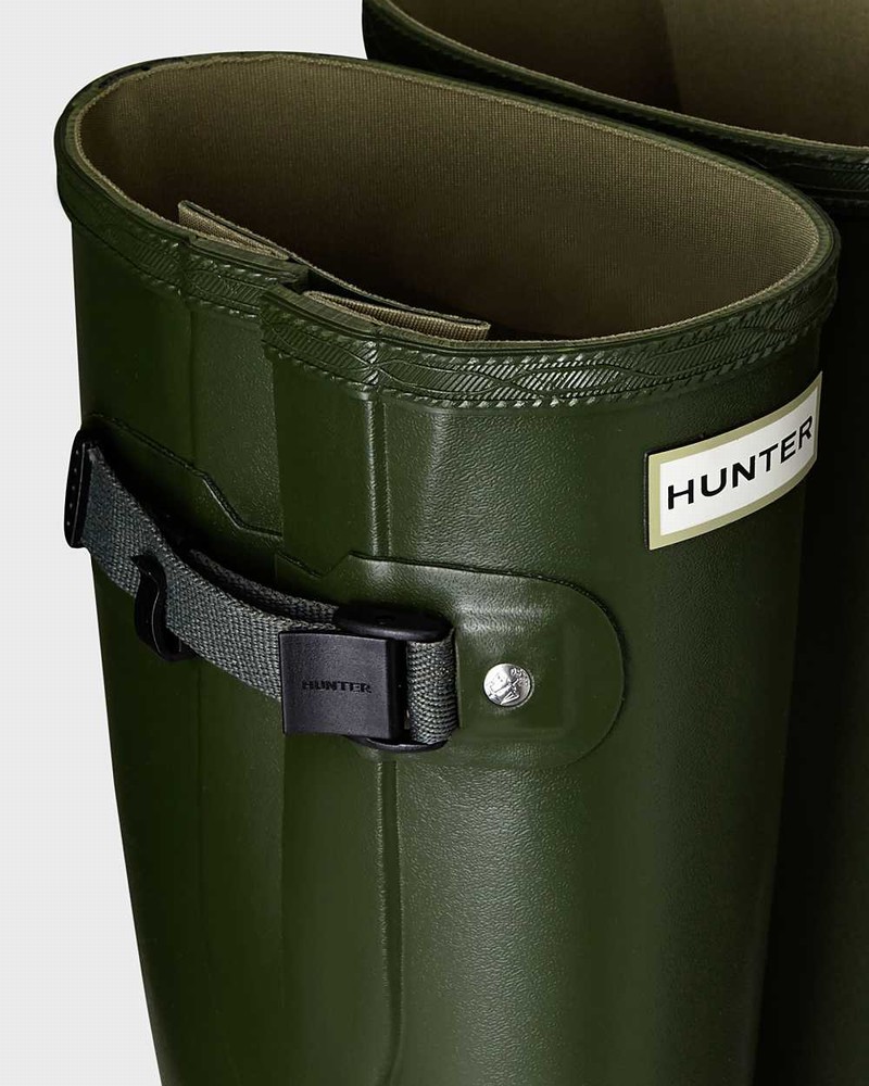 Galochas Hunter Norris Field Side Adjustable Feminino Verdes | 348903312