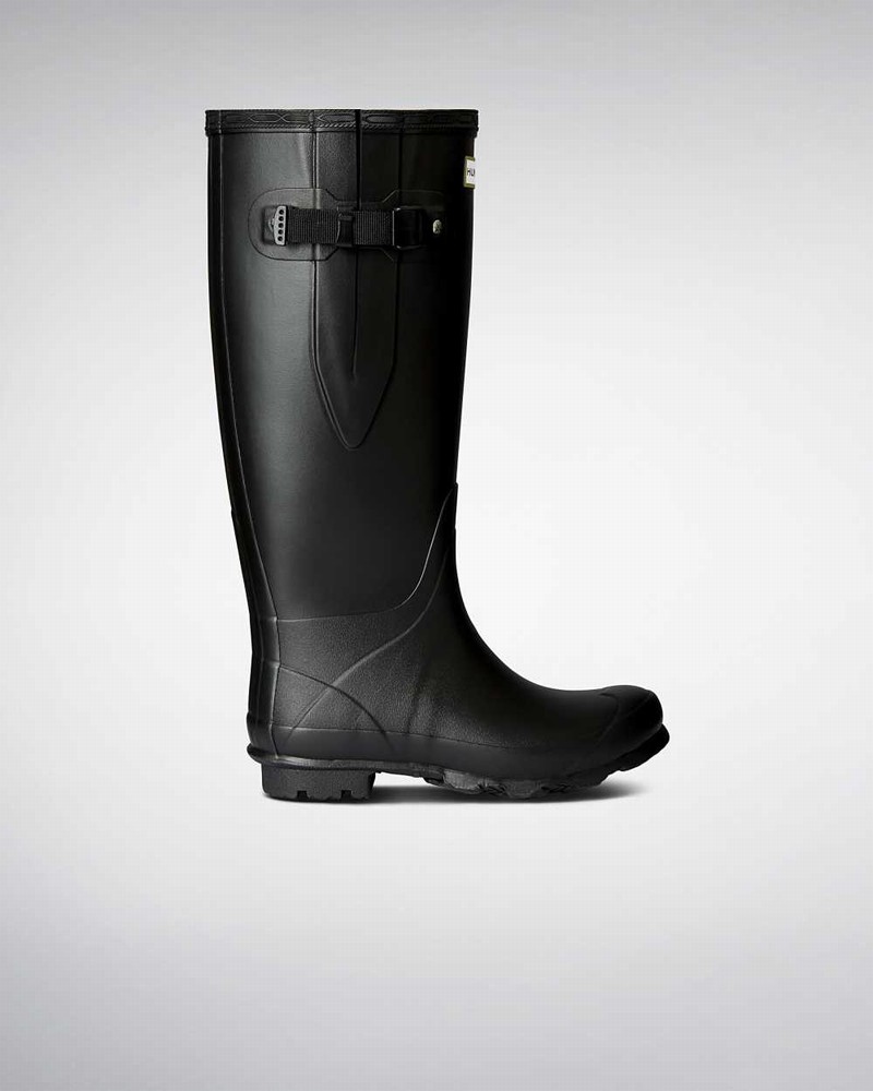 Galochas Hunter Norris Field Wide Fit Feminino Pretas | 379368640