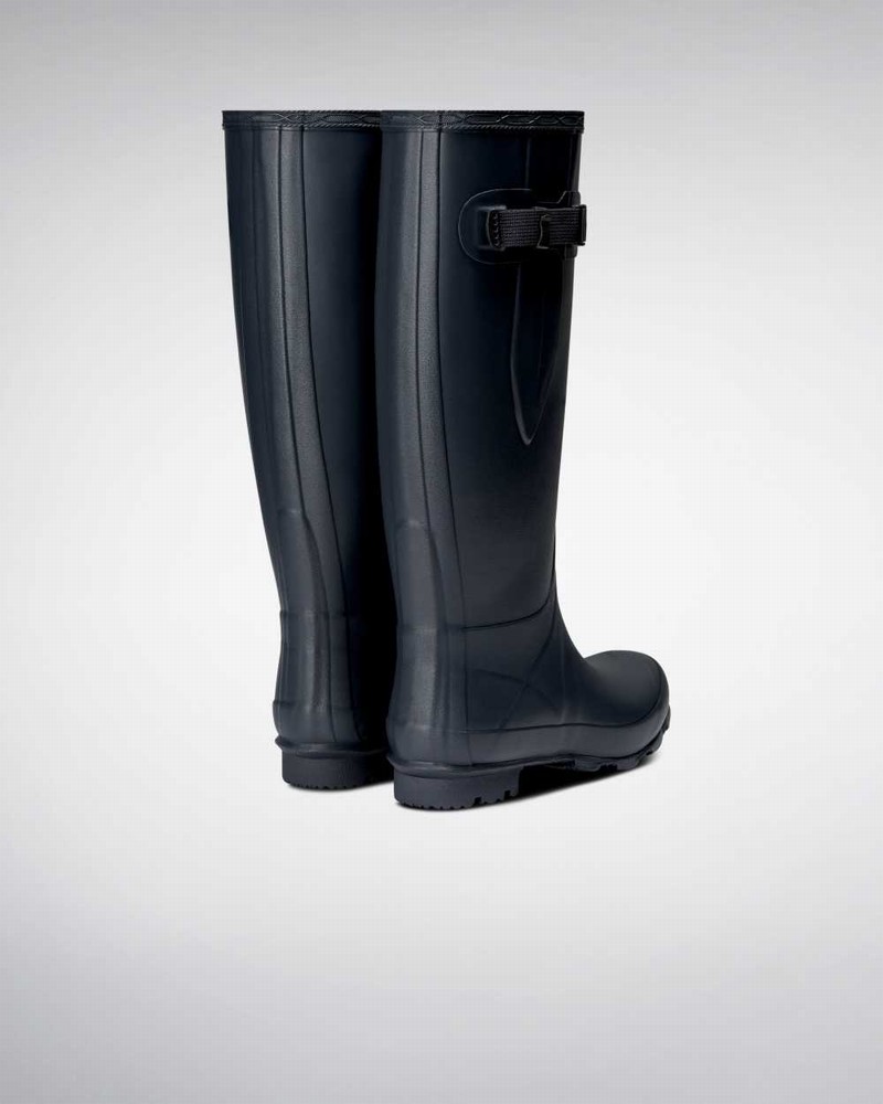 Galochas Hunter Norris Field Wide Fit Feminino Azul Marinho | 367423431