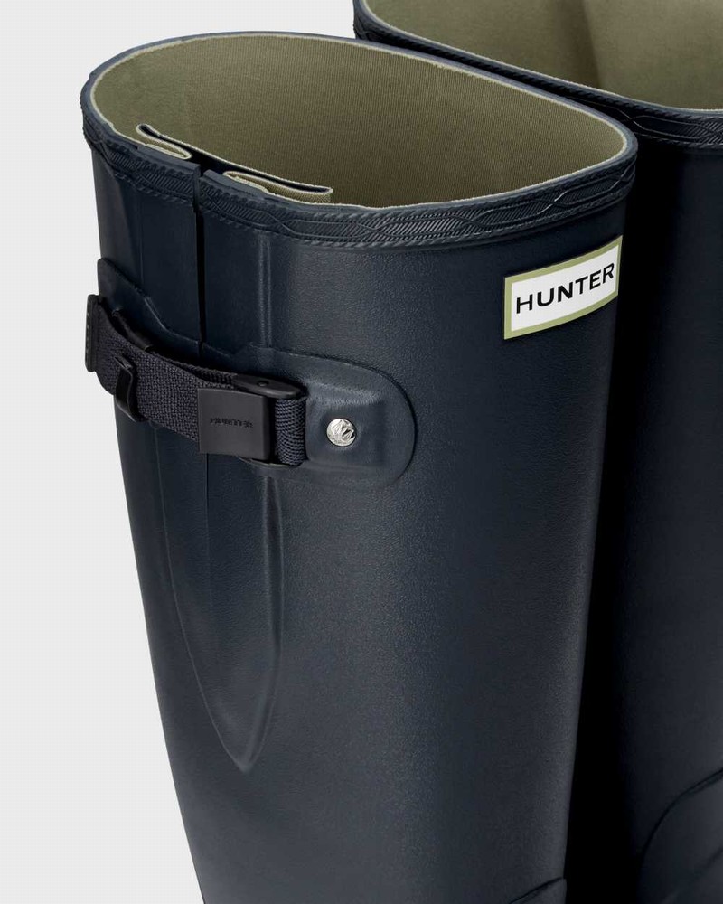 Galochas Hunter Norris Field Wide Fit Feminino Azul Marinho | 367423431