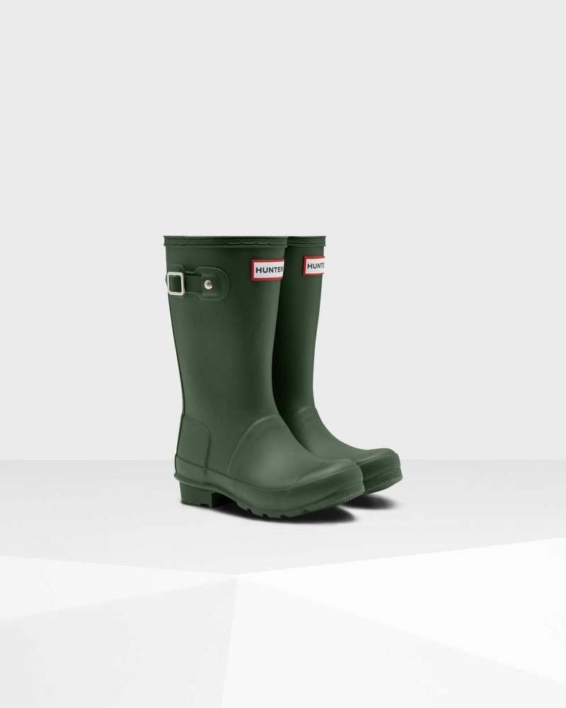 Galochas Hunter Original Big Criança Verdes | 796804710