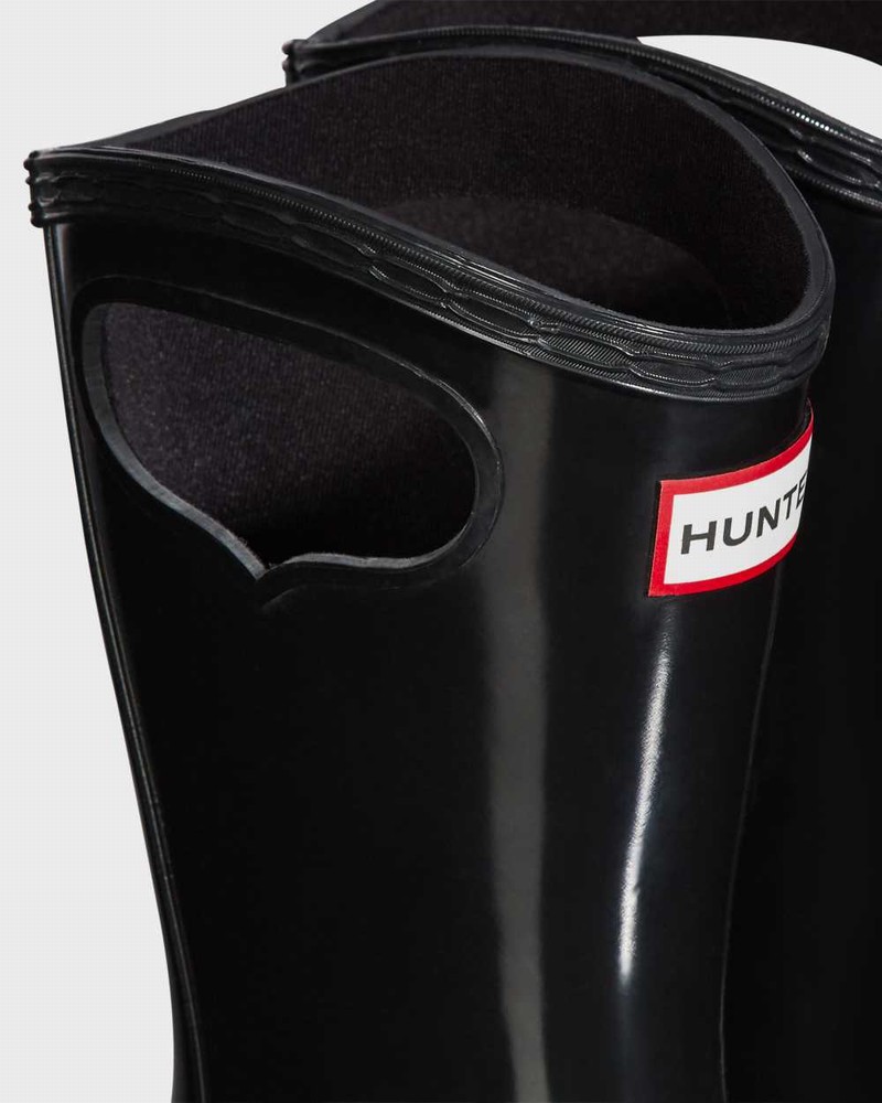 Galochas Hunter Original Big Grab Handle Criança Pretas | 745422800