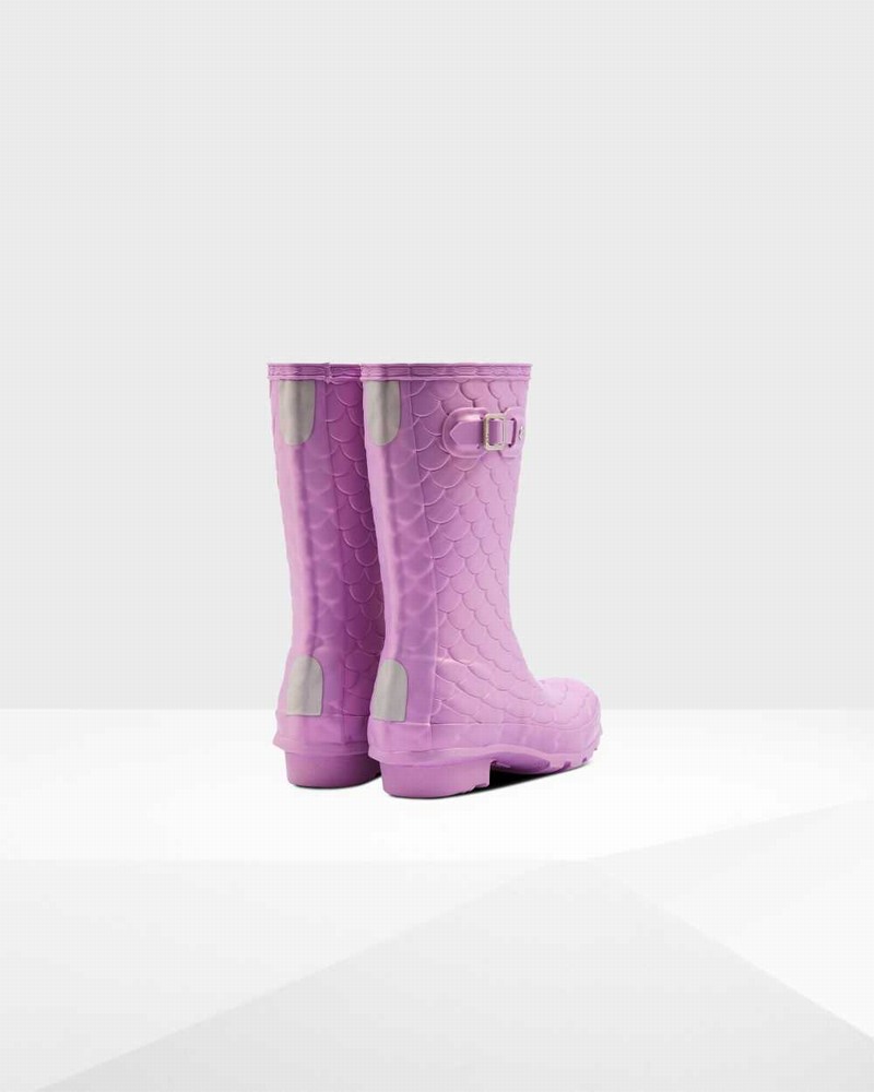 Galochas Hunter Original Big Sea Dragon Texture Criança Roxo | 92591008