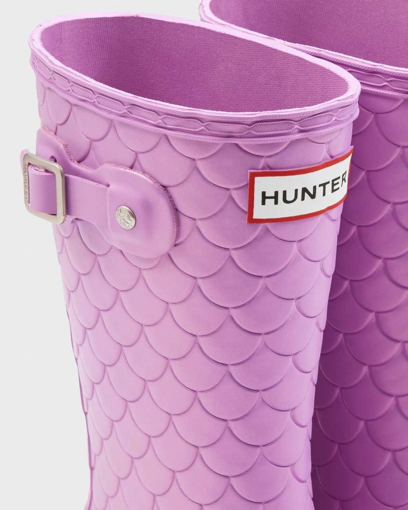 Galochas Hunter Original Big Sea Dragon Texture Criança Roxo | 92591008