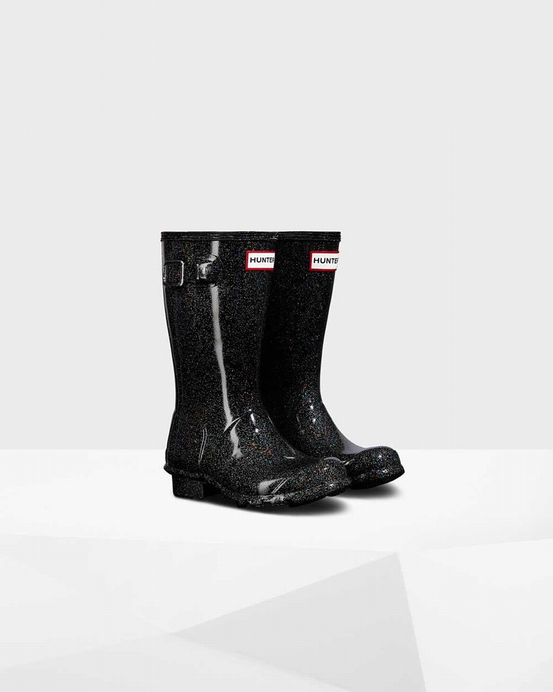 Galochas Hunter Original Big Starcloud Criança Pretas | 682901573