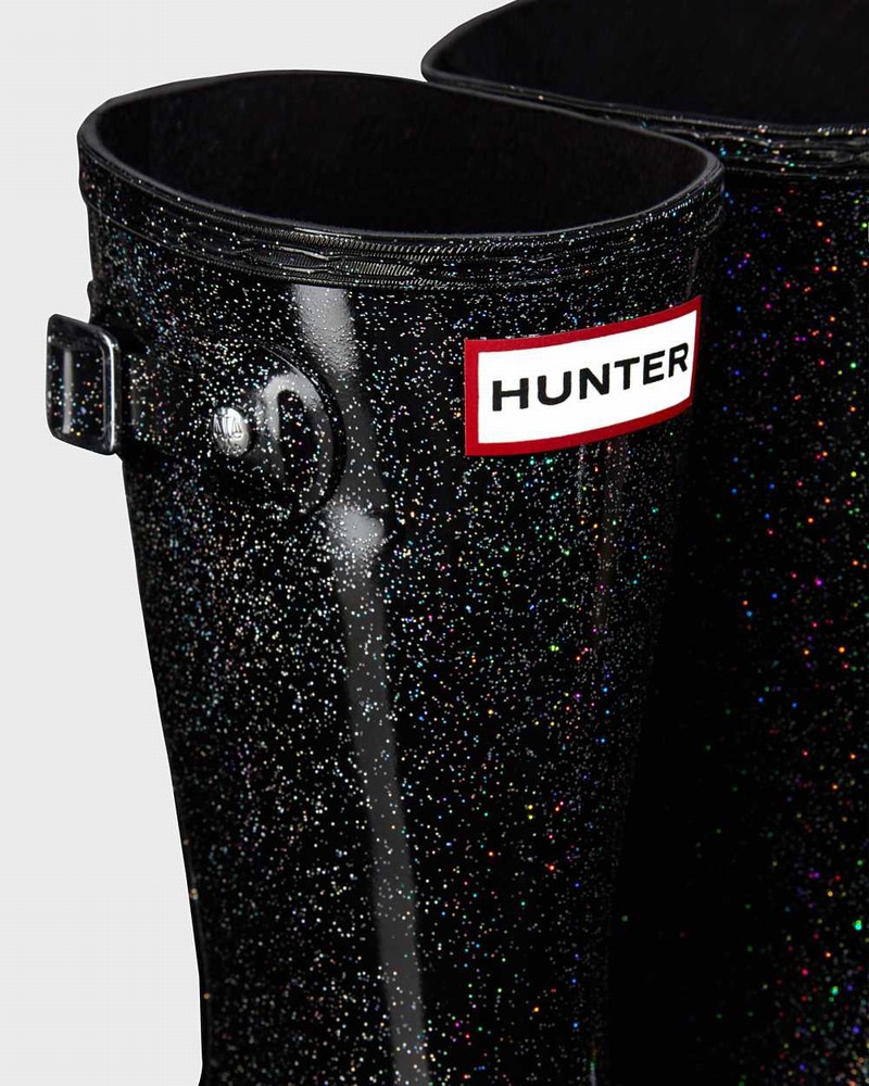 Galochas Hunter Original Big Starcloud Criança Pretas | 682901573