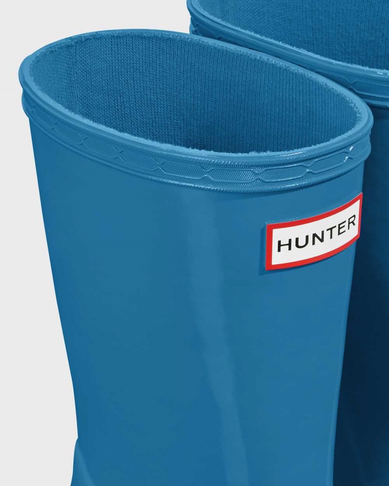 Galochas Hunter Original First Classic Criança Azuis | 231148654