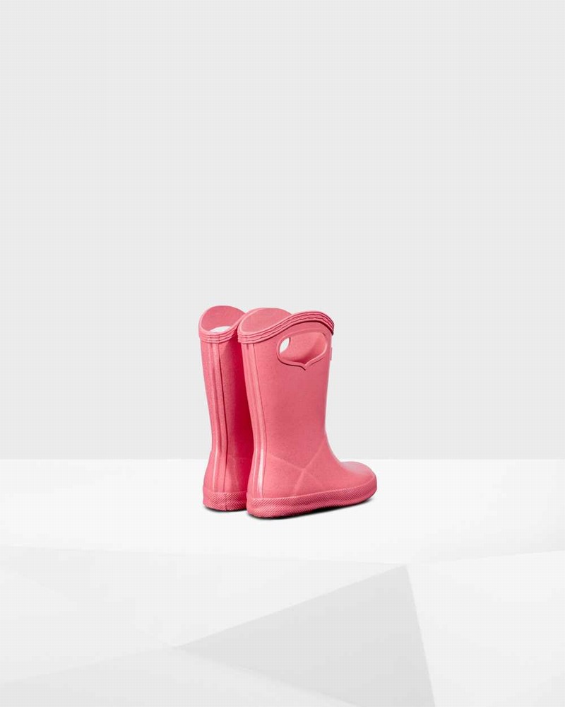 Galochas Hunter Original First Classic Grab Handle Criança Rosa | 247249045