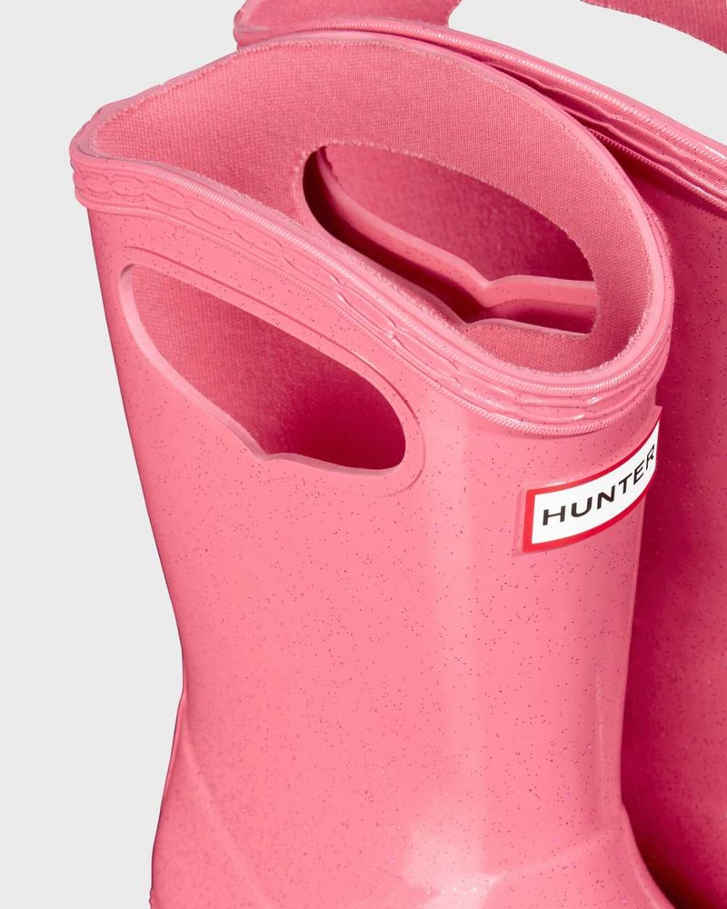 Galochas Hunter Original First Classic Grab Handle Criança Rosa | 247249045