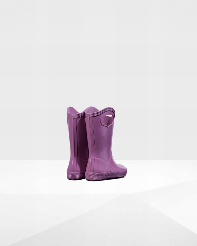 Galochas Hunter Original First Classic Grab Handle Criança Roxo | 820578403