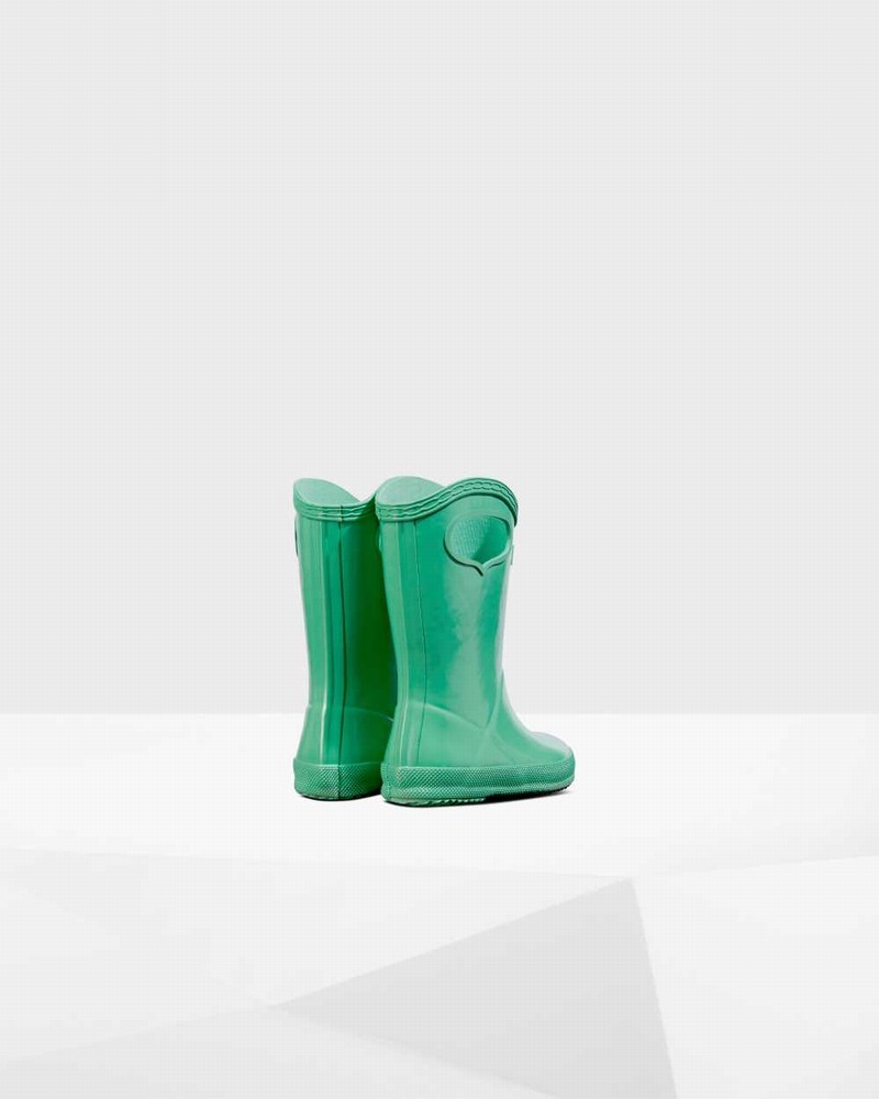 Galochas Hunter Original First Classic Grab Handle Criança Verdes | 86308304
