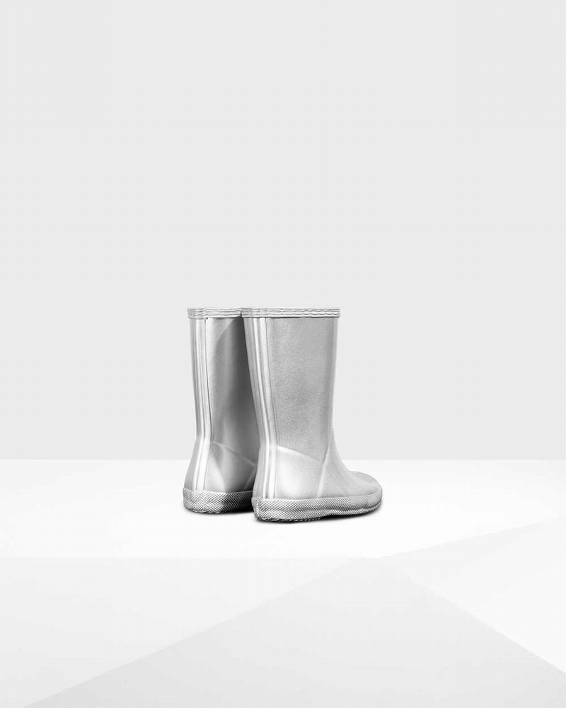 Galochas Hunter Original First Classic Metallic Criança Prateadas | 216667541