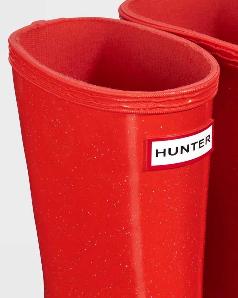 Galochas Hunter Original First Classic Starcloud Criança Vermelhas | 649055601