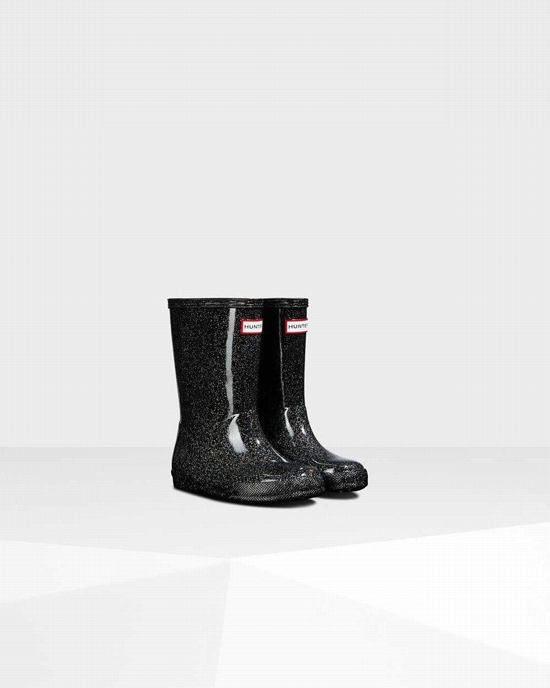 Galochas Hunter Original First Classic Starcloud Criança Pretas | 720436527