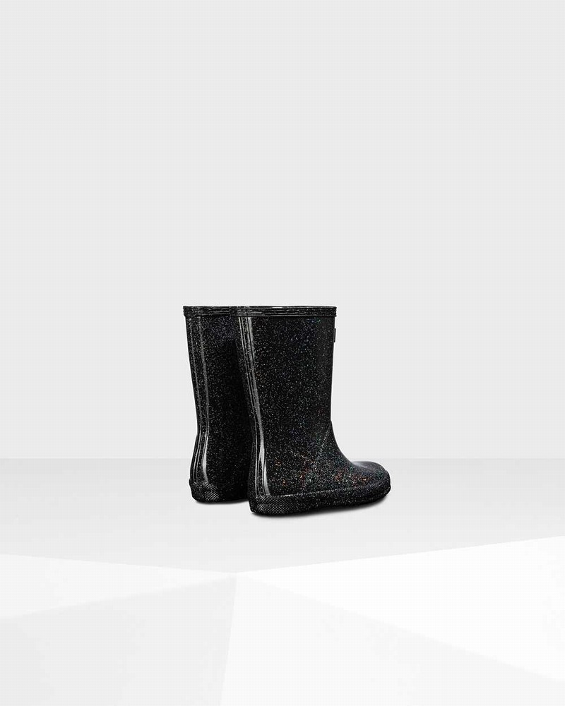 Galochas Hunter Original First Classic Starcloud Criança Pretas | 720436527