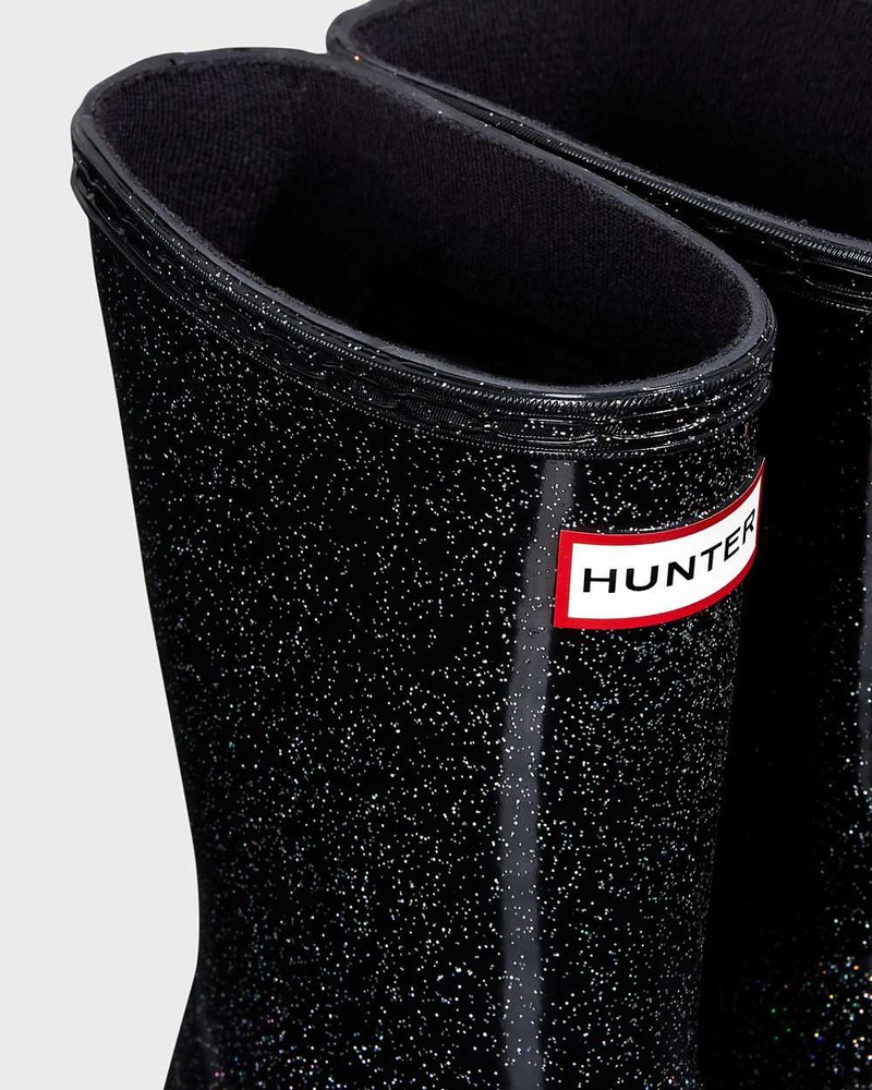 Galochas Hunter Original First Classic Starcloud Criança Pretas | 720436527
