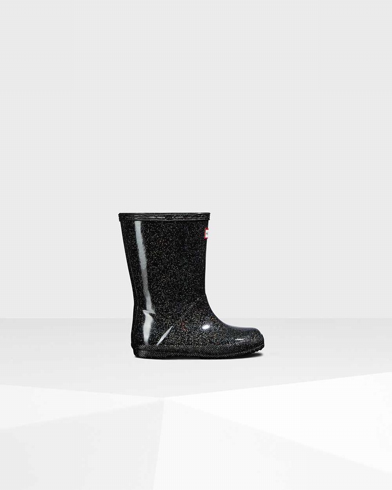 Galochas Hunter Original First Classic Starcloud Criança Pretas | 720436527