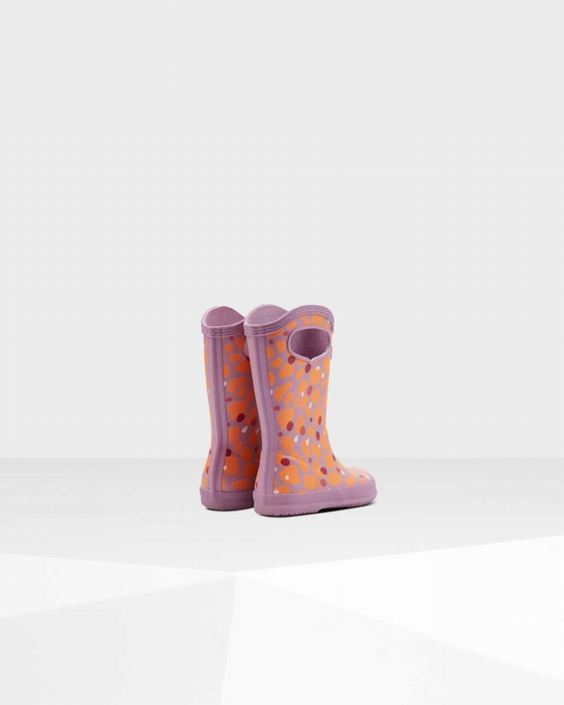 Galochas Hunter Original First Spot Camo Grab Handle Criança Laranja | 311196814