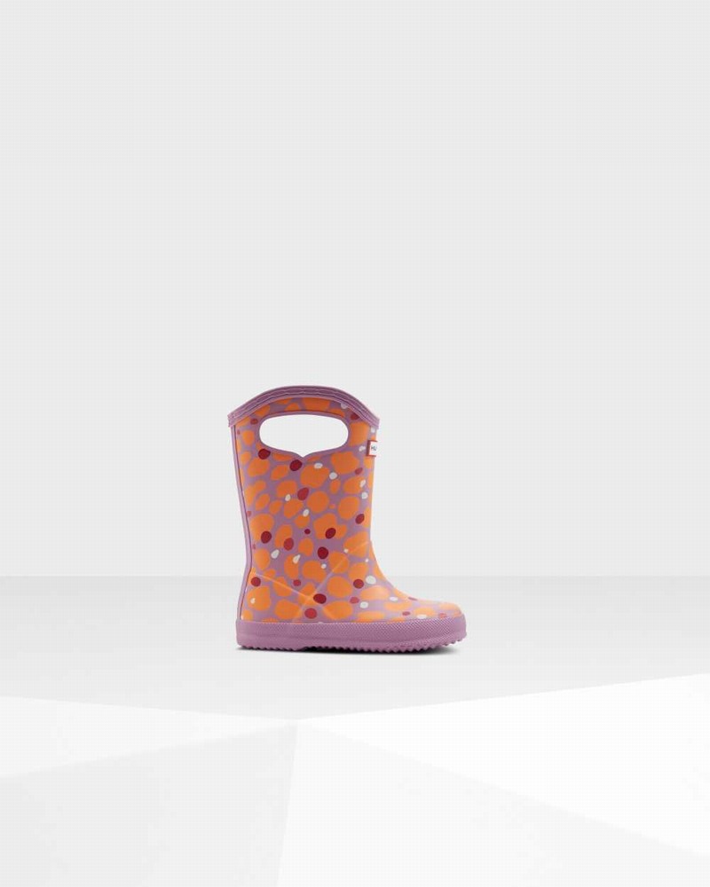 Galochas Hunter Original First Spot Camo Grab Handle Criança Laranja | 311196814