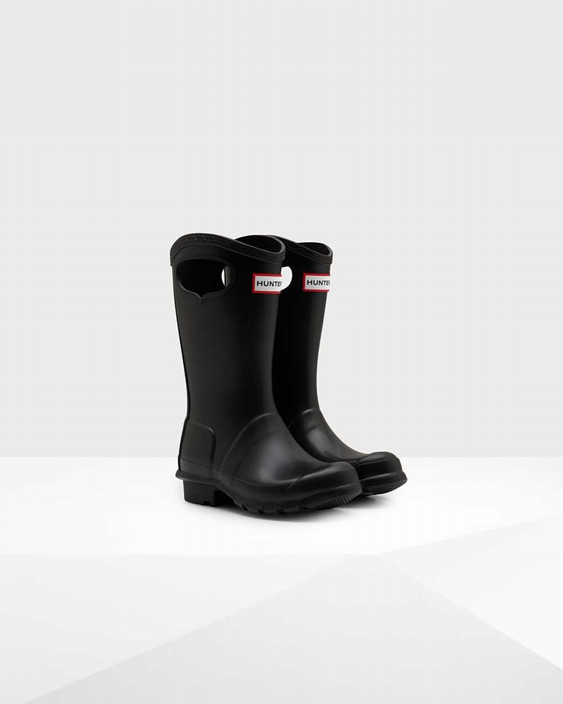 Galochas Hunter Original Grab Handle Criança Pretas | 318794255