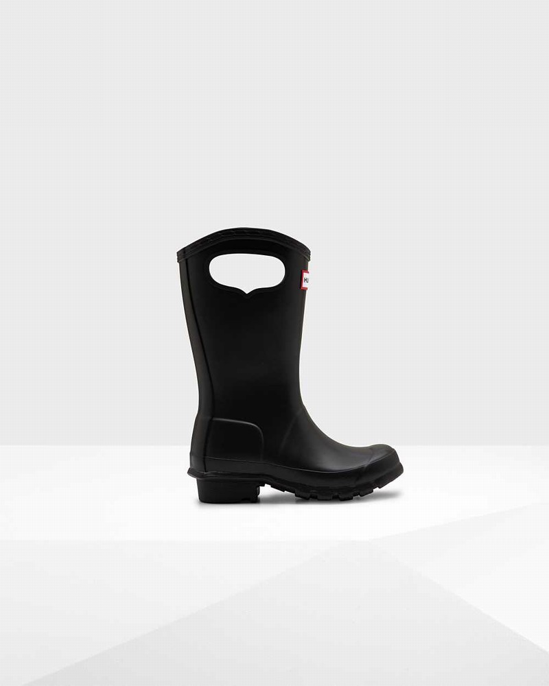 Galochas Hunter Original Grab Handle Criança Pretas | 318794255