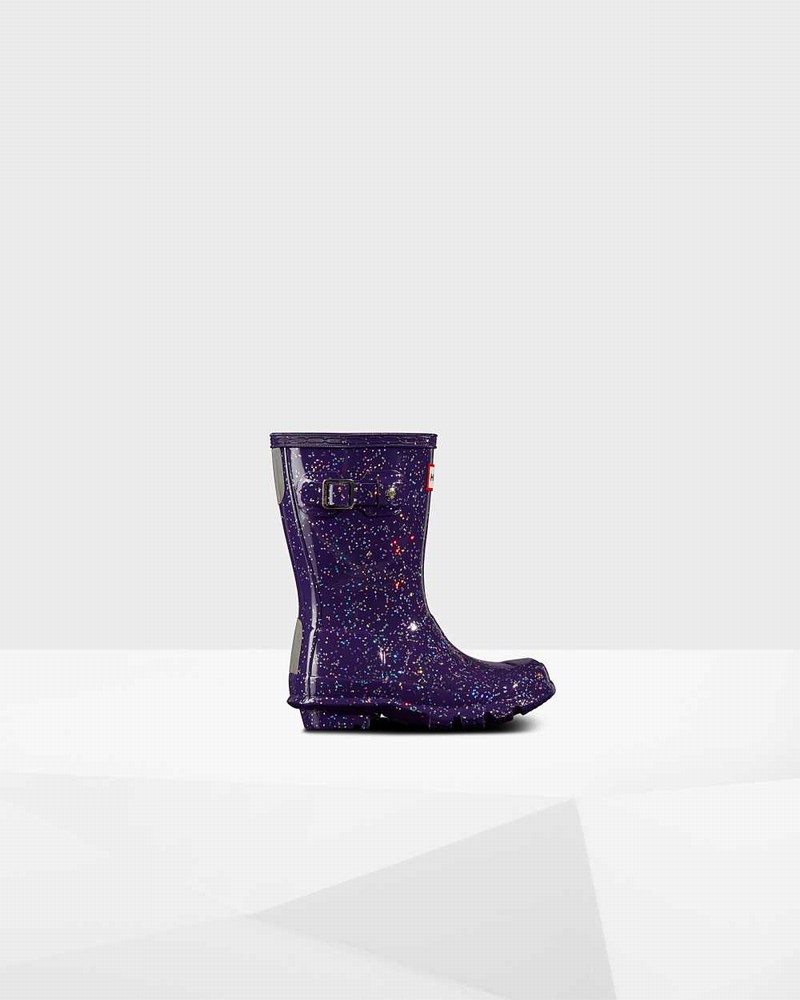 Galochas Hunter Original Little Giant Glitter Criança Roxo | 819362373