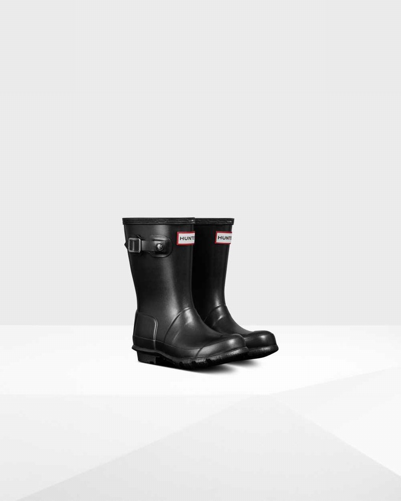 Galochas Hunter Original Little Pearlized Criança Pretas | 489697120