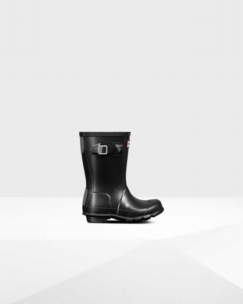 Galochas Hunter Original Little Pearlized Criança Pretas | 489697120