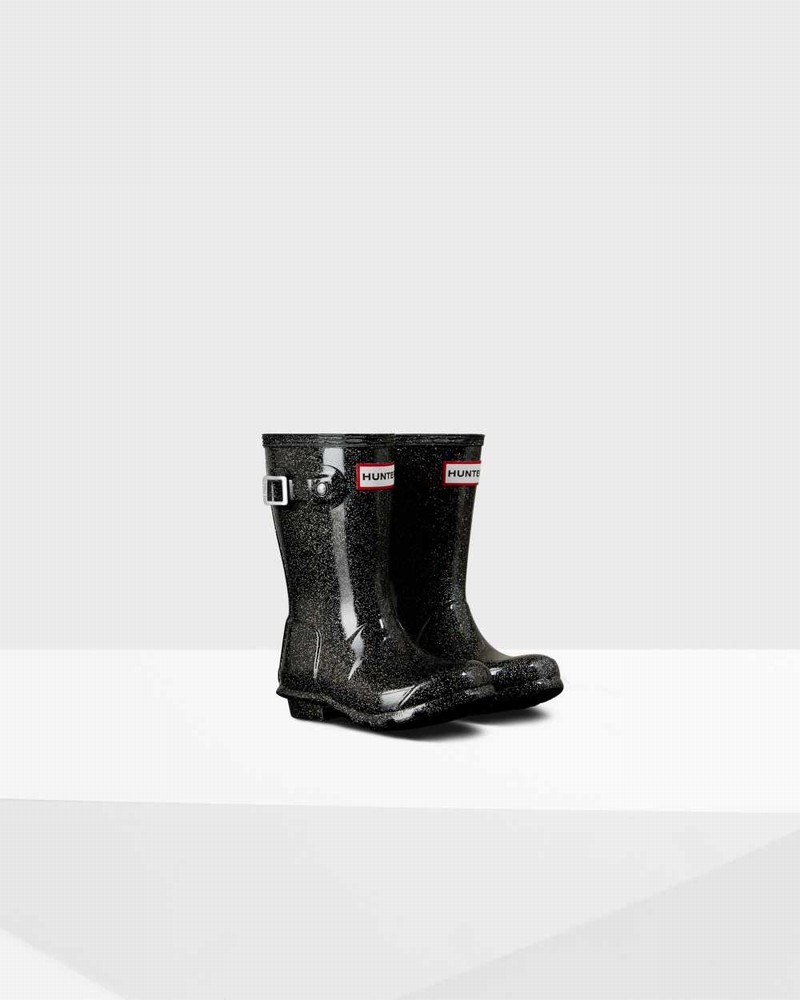 Galochas Hunter Original Little Starcloud Criança Pretas | 574448048