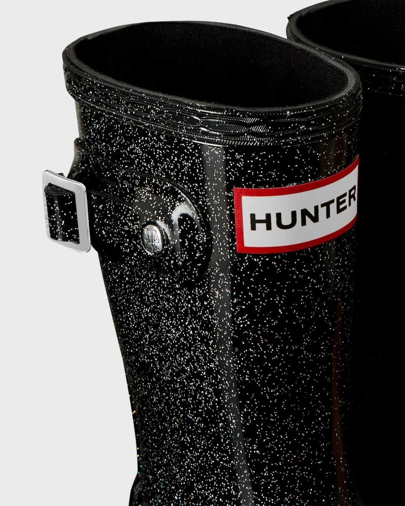 Galochas Hunter Original Little Starcloud Criança Pretas | 574448048
