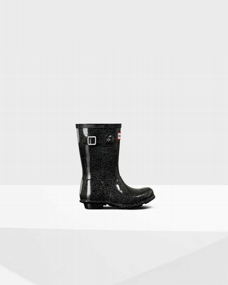 Galochas Hunter Original Little Starcloud Criança Pretas | 574448048
