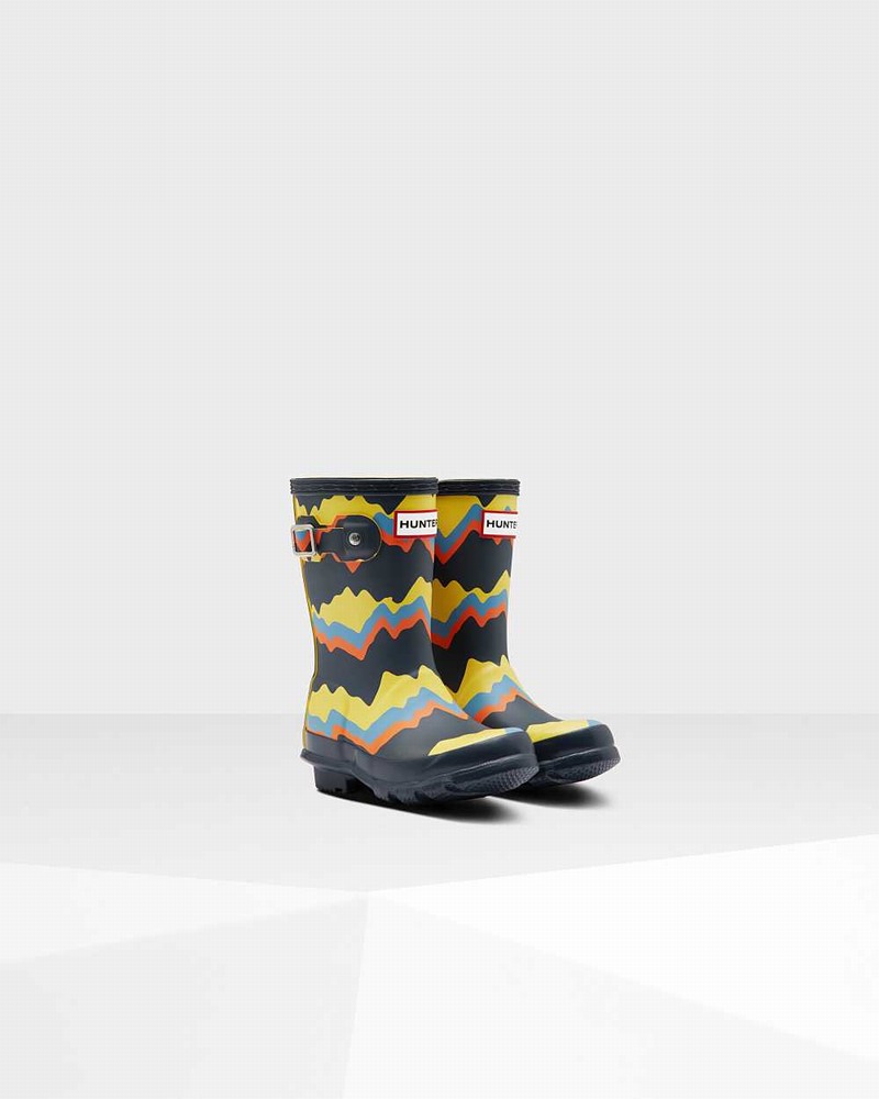 Galochas Hunter Original Little Storm Stripe Criança Azul Marinho | 514529846