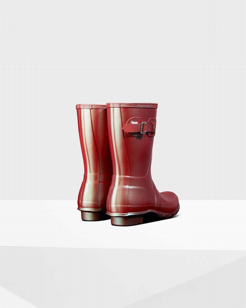 Galochas Hunter Original Nebula Short Mid-Calf Feminino Rosa | 933112421