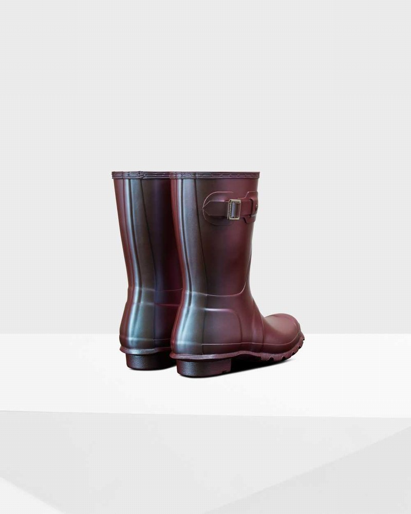 Galochas Hunter Original Nebula Short Mid-Calf Feminino Azuis | 622840728