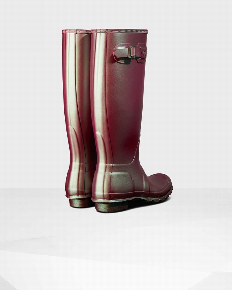 Galochas Hunter Original Nebula Tall Feminino Rosa | 437773818