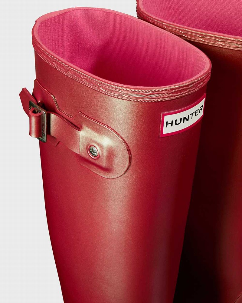 Galochas Hunter Original Nebula Tall Feminino Rosa | 437773818